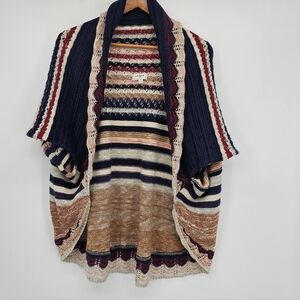 Umgee Crochette Shrug Open Front Cardigan Womems Size Med/large